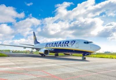 Ryanair отменяет 10 рейсов из Украины, еще 36 откладывает
