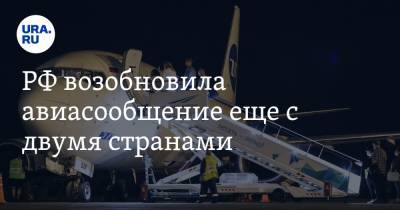РФ возобновила авиасообщение еще с двумя странами