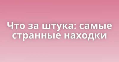 Что за штука: самые странные находки