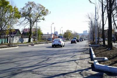 Ремонт улицы Шелеста в Хабаровске вышел на финишную прямую