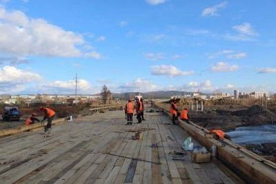 Временный Каштакский мост в Чите готовят к открытию - обещают на следующей неделе