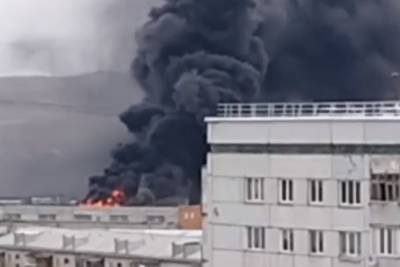 Красноярцев испугал столб черного дыма в районе Калинина