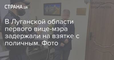 В Луганской области первого вице-мэра задержали на взятке с поличным. Фото