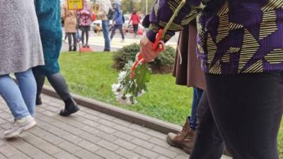 В Минске начался субботних женской марш