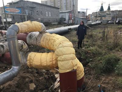 В Сыктывкаре отремонтировали магистраль теплоснабжения на улице Станционной