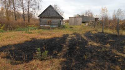 В Сасовском районе из-за собственной неосторожности заживо сгорел 62-летний мужчина