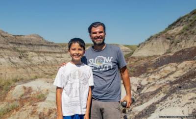 В Канаде 12-летний мальчик нашел скелет редкого динозавра