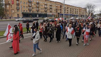 В Минске прошли марш женщин и марш студентов