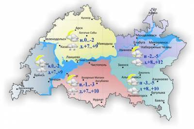 В Татарстане ожидаются ночные заморозки до -5 и сильный ветер