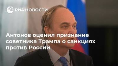 Антонов оценил признание советника Трампа о санкциях против России