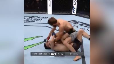 Саид Нурмагомедов - Саид Нурмагомедов выиграл бой в UFC за 51 секунду. Видео - vesti.ru - Россия - Абу-Даби