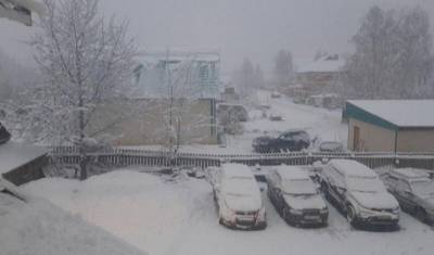 В Тобольском районе лежит снег
