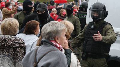 Силовики в Минске объяснили выстрелы резиновыми пулями