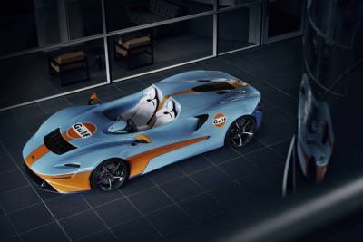 Концерн McLaren готовит новую модель Elva в исполнении Gulf Livery