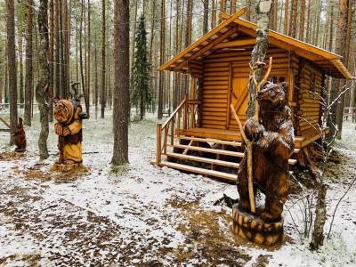 В этнопарке "Бызовая" Печорского района установили арт-объекты