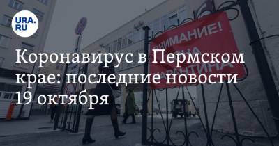 Коронавирус в Пермском крае: последние новости 19 октября. Карантин продлен, вузы ушли на удаленку - ura.news - Россия - Пермь - Пермский край - Соликамск - Краснокамск - Горнозаводск