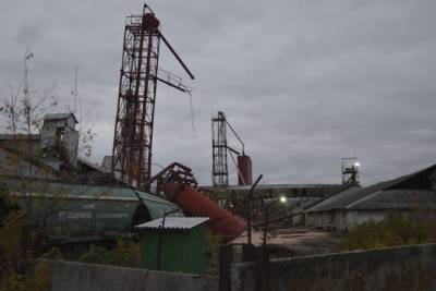 В Ухолове Рязанской области 30-тонный бункер с горохом упал на вагоны