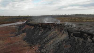 Общественники зафиксировали эндогенные пожары на угольных отвалах в Копейске