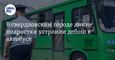 В свердловском городе дикие подростки устроили дебош в автобусе. Видео