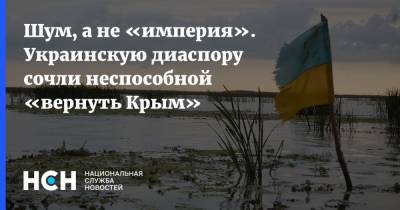 Шум, а не «империя». Украинскую диаспору сочли неспособной «вернуть Крым»