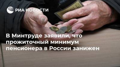 В Минтруде заявили, что прожиточный минимум пенсионера в России занижен