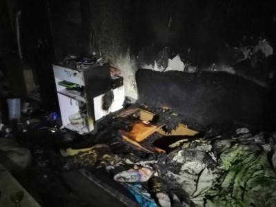Из горящего дома в Харькове спасли людей