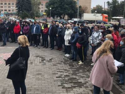 В Черкасской области протестовали против карантинных ограничений