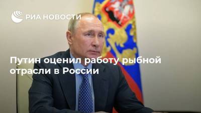 Путин оценил работу рыбной отрасли в России