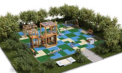 В Смоленске начали строить современные детские игровые городки
