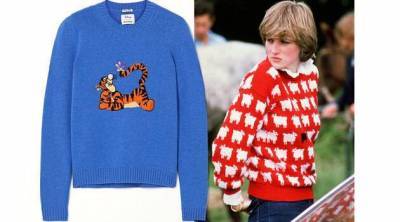 Как у леди Ди: 10 веселых свитеров с принтами, которые будут радовать вас всю осень