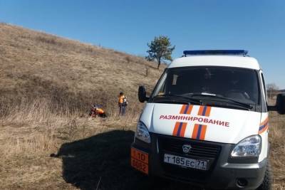 В Тульской области спасатели обезвредили взрывоопасный предмет
