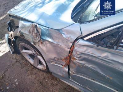 В Северодонецке пьяный водитель разбил BMW и пытался скрыться от полиции