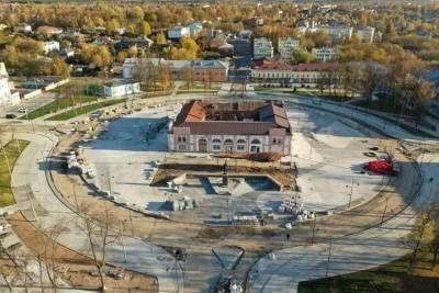 Реконструкция площади Ленина в Серпухове вышла на финишную прямую