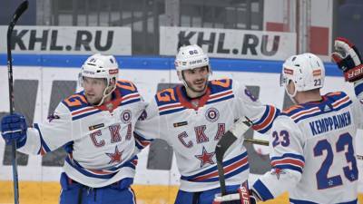 СКА разгромил «Витязь» в матче КХЛ