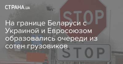 На границе Беларуси с Украиной и Евросоюзом образовались очереди из сотен грузовиков