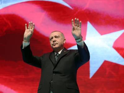 Эрдоган считает недопустимым заявление Путина, Трампа и Макрона по Карабаху
