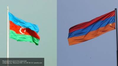 МО Армении опубликовало видео со сбитым вертолетом Азербайджана
