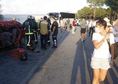 Одна россиянка пострадала в результате аварии в Анталье