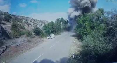 Ереван опубликовал видео со взрывом моста между Арменией и Нагорным Карабахом