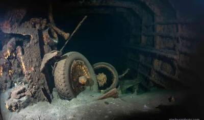 Дайверы обнаружили затонувший корабль, на котором может находиться Янтарная комната