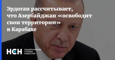 Эрдоган рассчитывает, что Азербайджан «освободит свои территории» в Карабахе