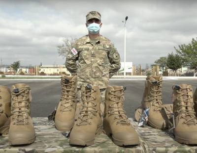 Грузинским военным выдали новые зимние ботинки от немецкой фирмы Haix