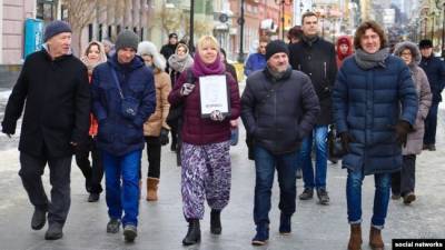 Российская журналиства сожгла себя перед мерией Нижнего Новгорода