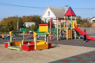 В поселке Канищево установили детскую площадку по инициативе жителей