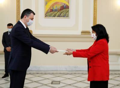 Послы Великобритании и Азербайджана вручили верительные грамоты президенту Грузии