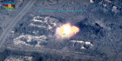 Армения утверждает, что Азербайджан ударил по Нагорному Карабаху израильскими ракетами (видео)
