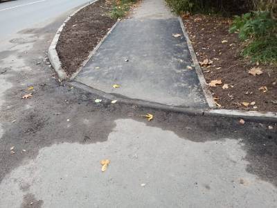 В Смоленске восстановили тротуары, разрушенные во время ремонта дороги