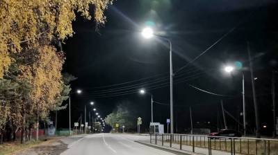 В Тобольском районе на региональной дороге установили современное освещение