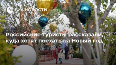 Российские туристы рассказали, куда хотят поехать на Новый год