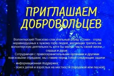 В Тверской области набирают отряд волонтеров Совы